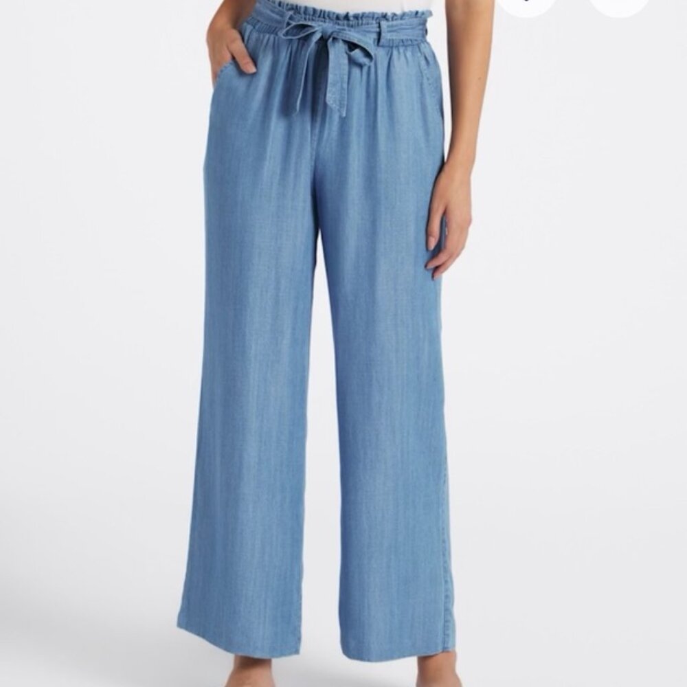 Women's Blue Wide-Leg Jeans